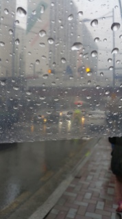Traffic during rain